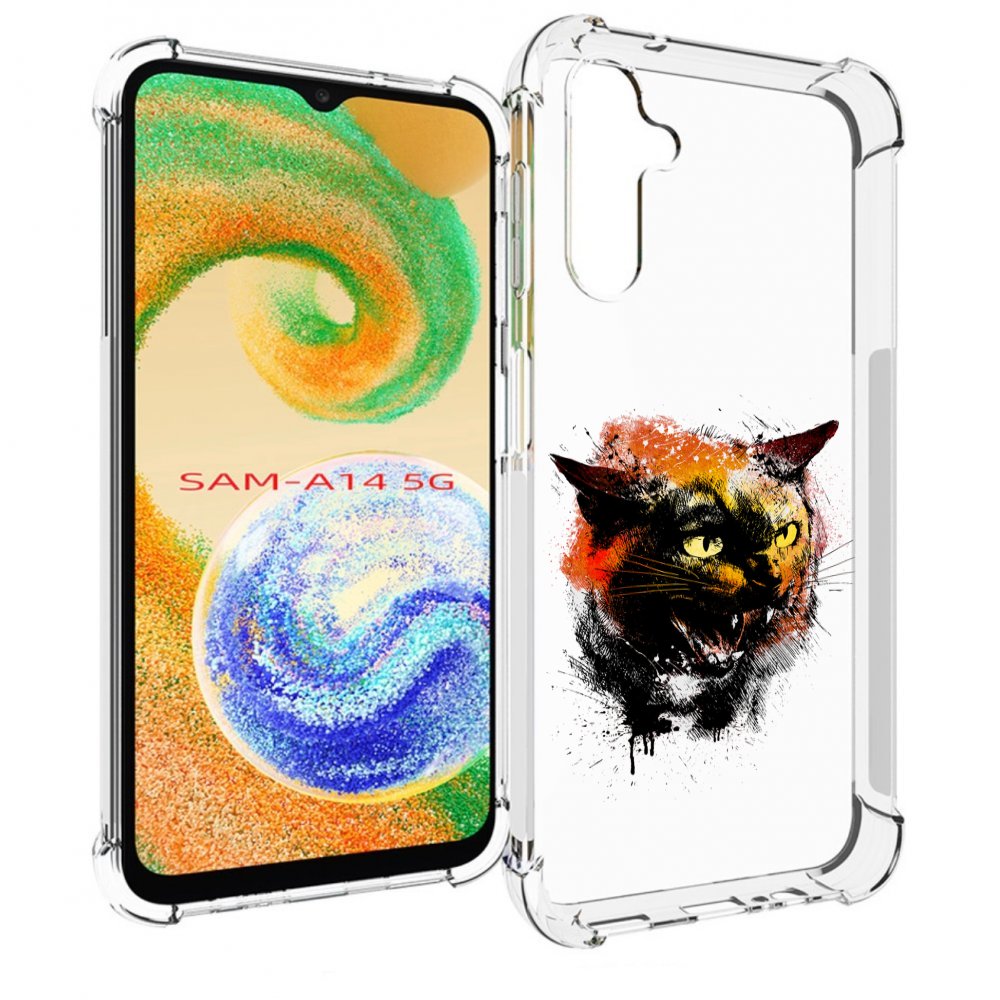 

Чехол MyPads сиамский кот для Samsung Galaxy A14 5G, Прозрачный, Tocco