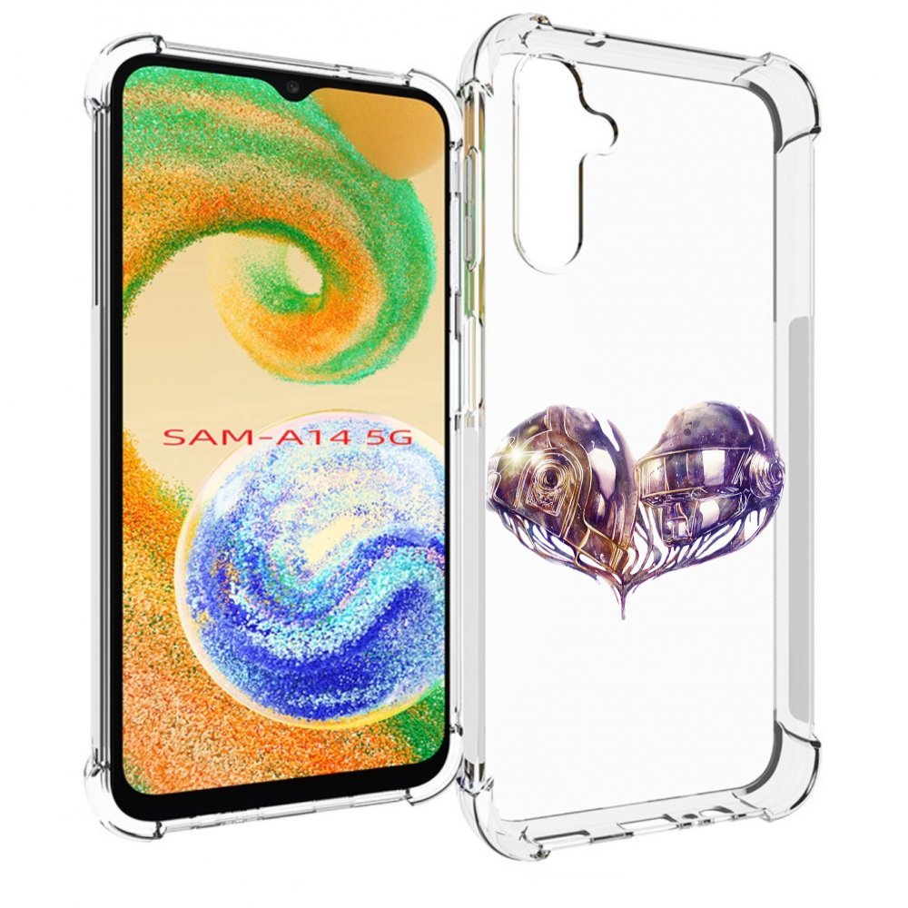

Чехол MyPads сердце абстракция для Samsung Galaxy A14 5G, Прозрачный, Tocco