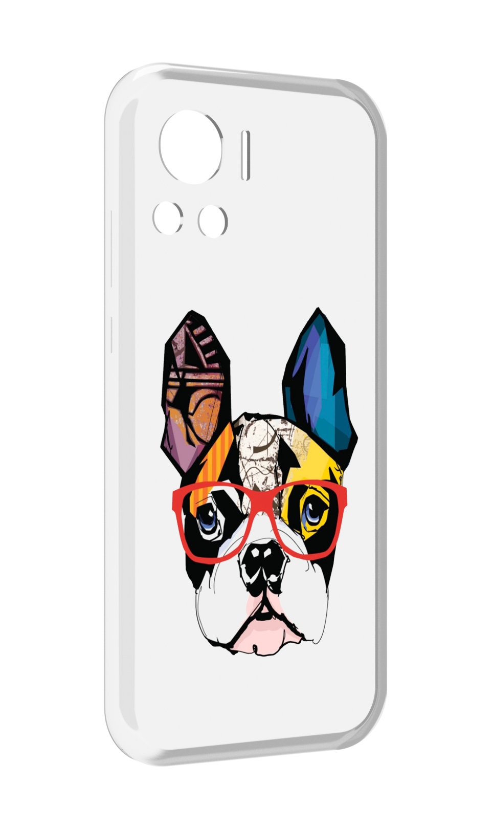 

Чехол MyPads Мопс-в-очках для Motorola Edge 30 Ultra, Прозрачный, Tocco
