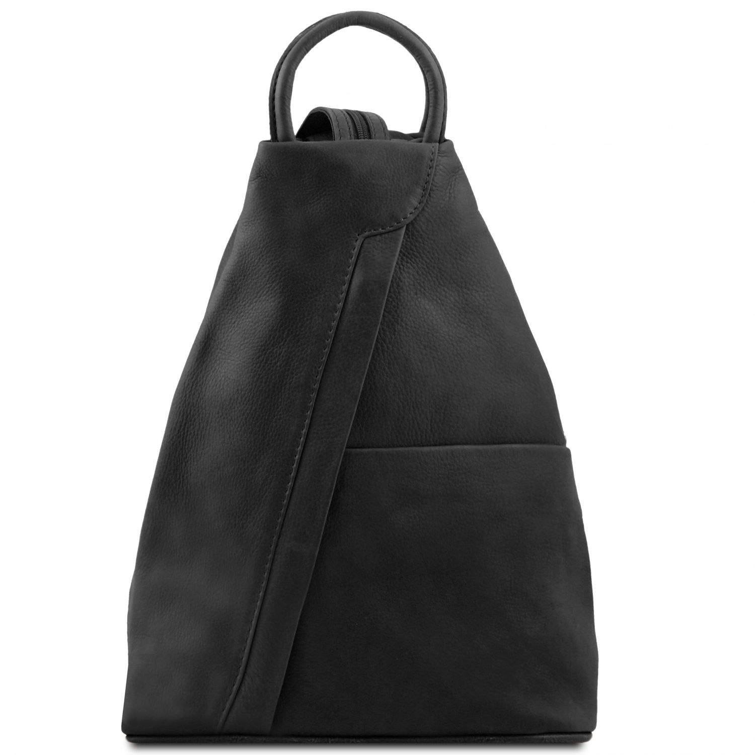 Tuscany Leather, ITALY SHANGHAI - Рюкзак из мягкой кожи (Черный)
