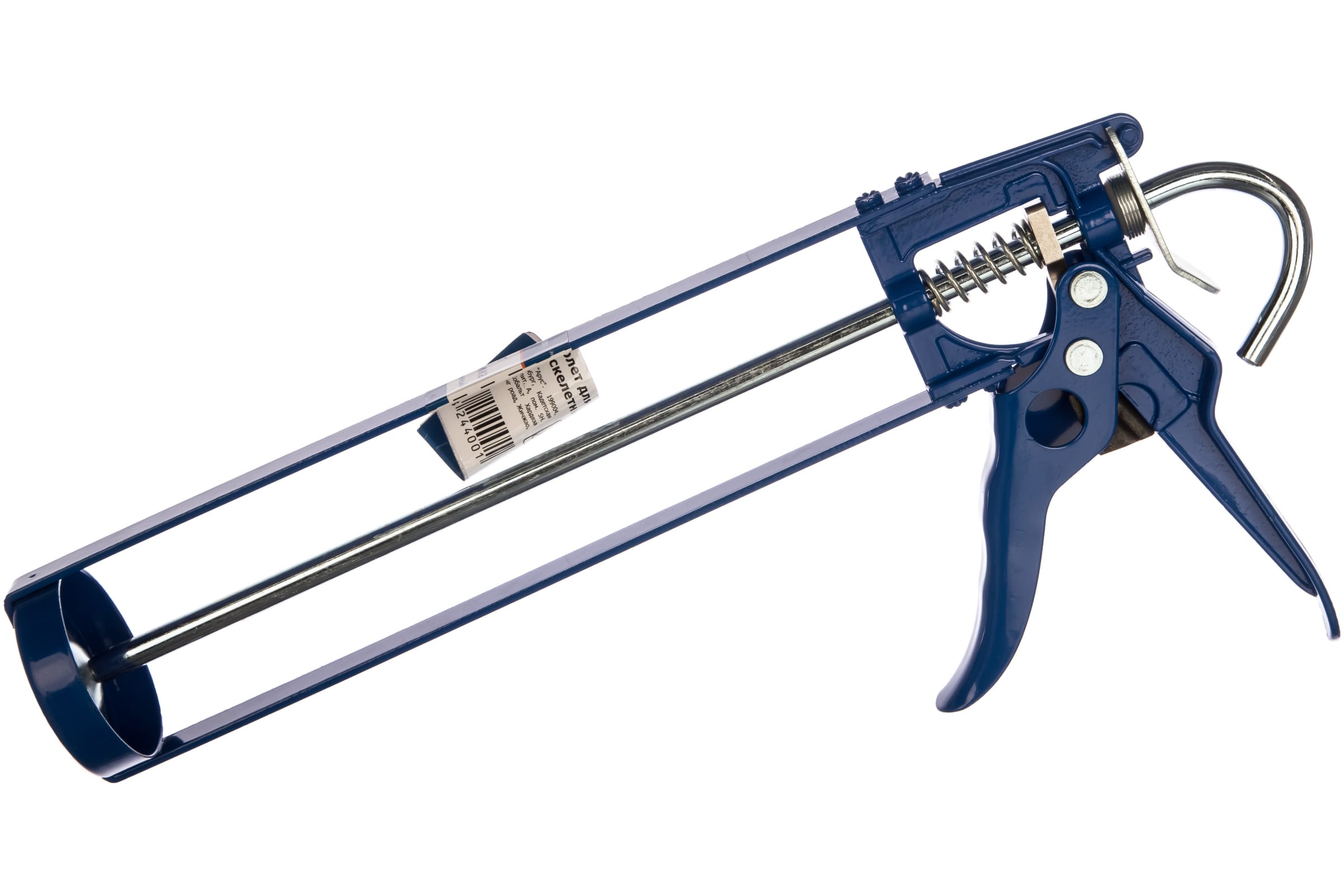 Пистолет для герметика КОБАЛЬТ скелетный, усиленный, резак, противокапельная система скелетный пистолет для герметика кобальт