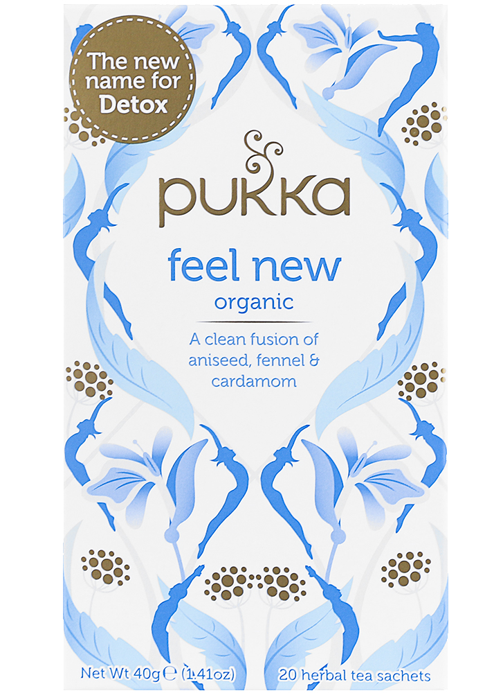 Чай Pukka Feel new, organic, травяной, 20 пакетиков