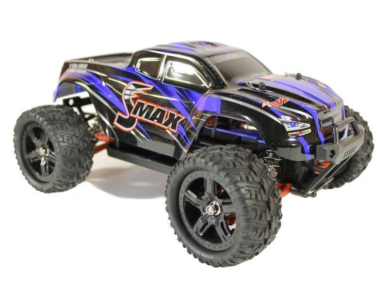 Радиоуправляемый монстр Remo Hobby SMAX UPGRADE (синий) 4WD 2.4G 1/16 RTR