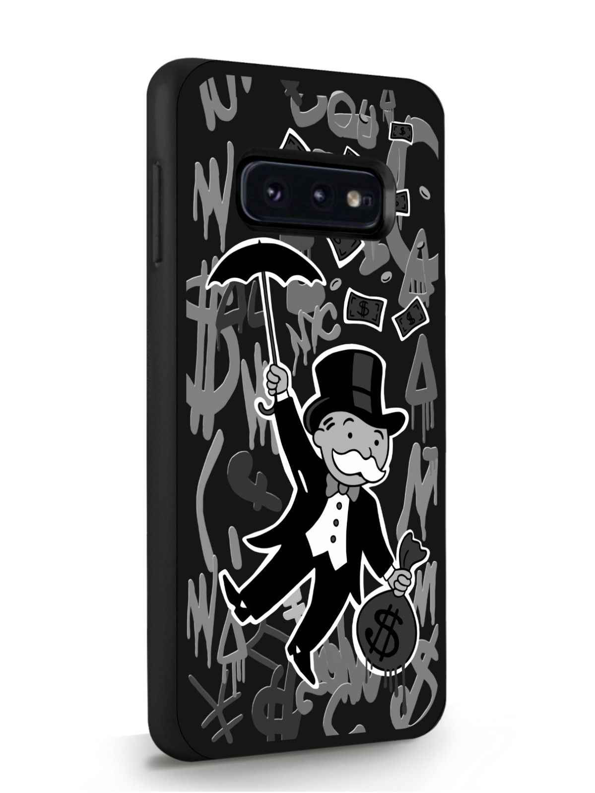 фото Чехол musthavecase для samsung galaxy s10e monopoly black edition черный