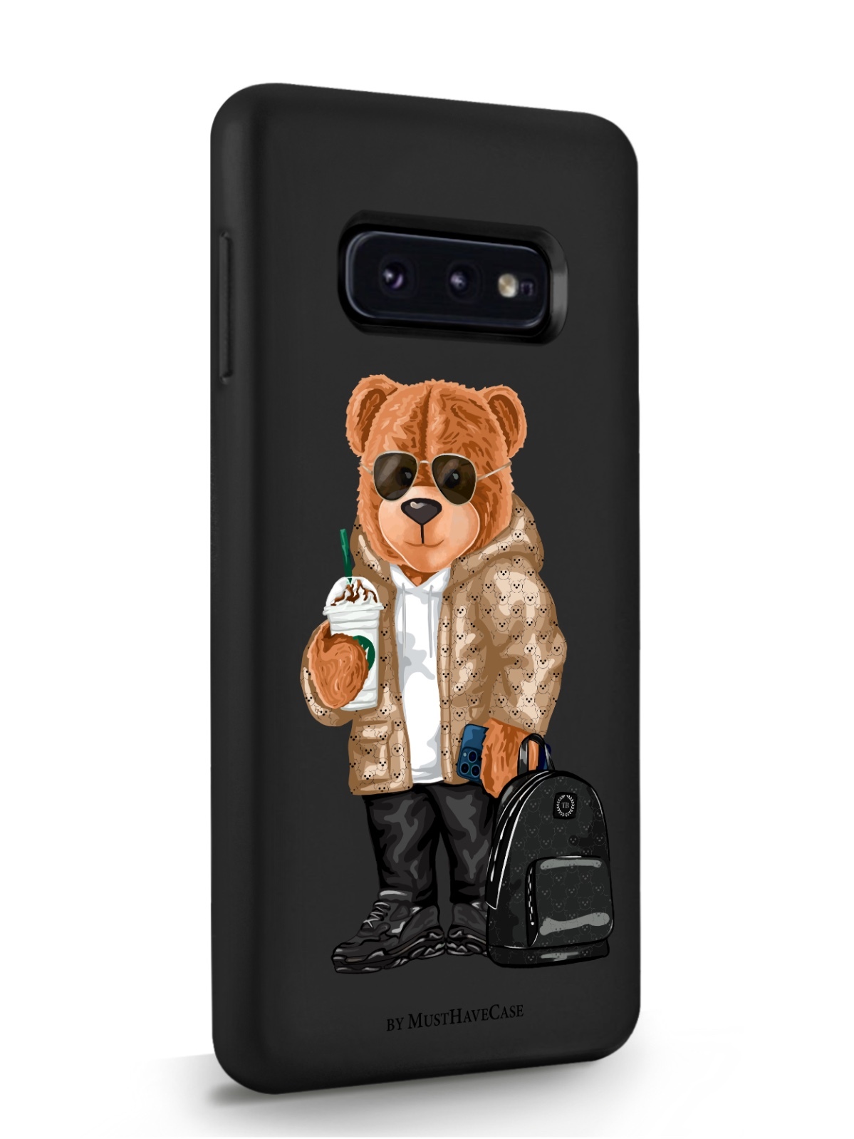 

Чехол MustHaveCase для Samsung Galaxy S10E Tony Style в очках для Самсунг Галакси С10Е, Черный, Tony Style в очках