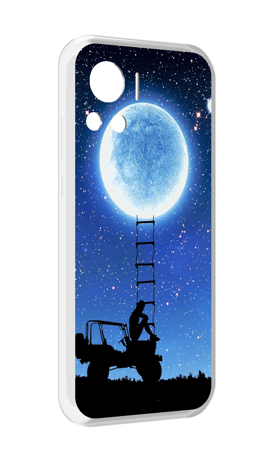 

Чехол MyPads Машина-на-лун для Motorola Edge 30 Ultra, Прозрачный, Tocco