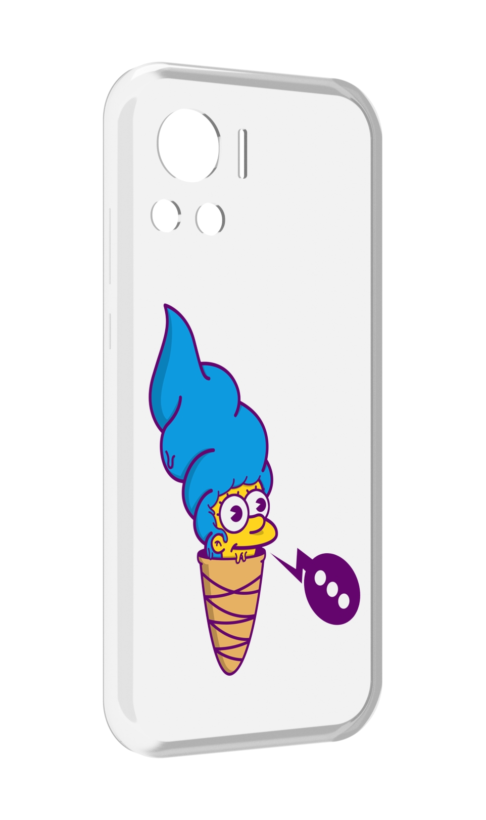 

Чехол MyPads Мардж-рожок для Motorola Edge 30 Ultra, Прозрачный, Tocco
