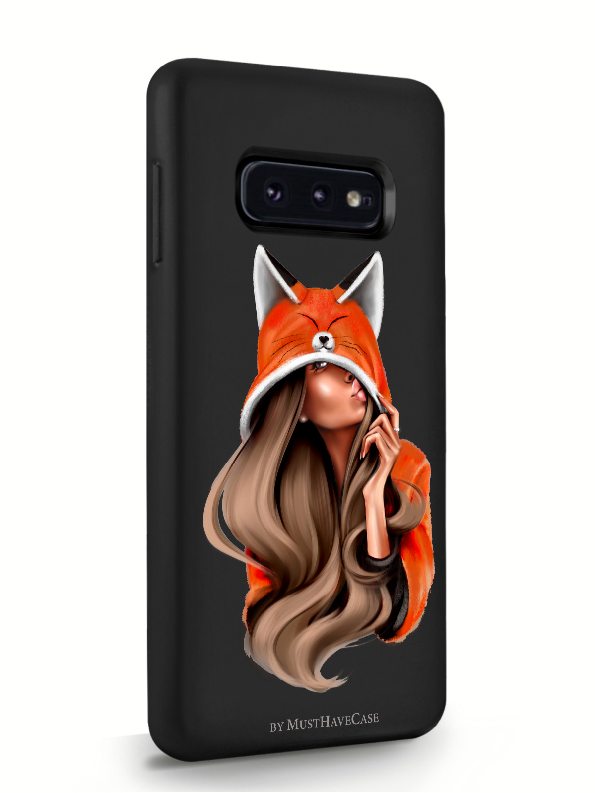 фото Чехол musthavecase для samsung galaxy s10e лисичка черный