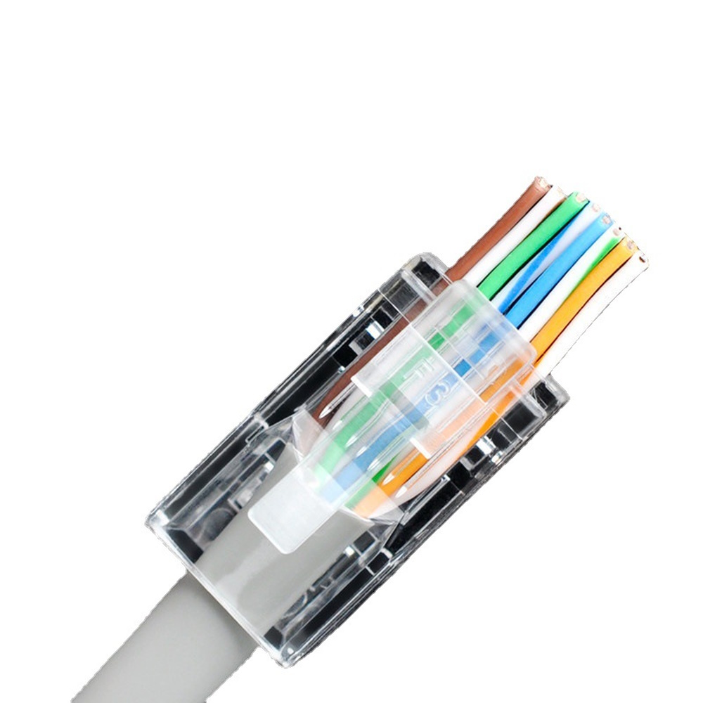 Сквозной коннектор DSS (разъем) RJ45 CAT 5e 50шт.