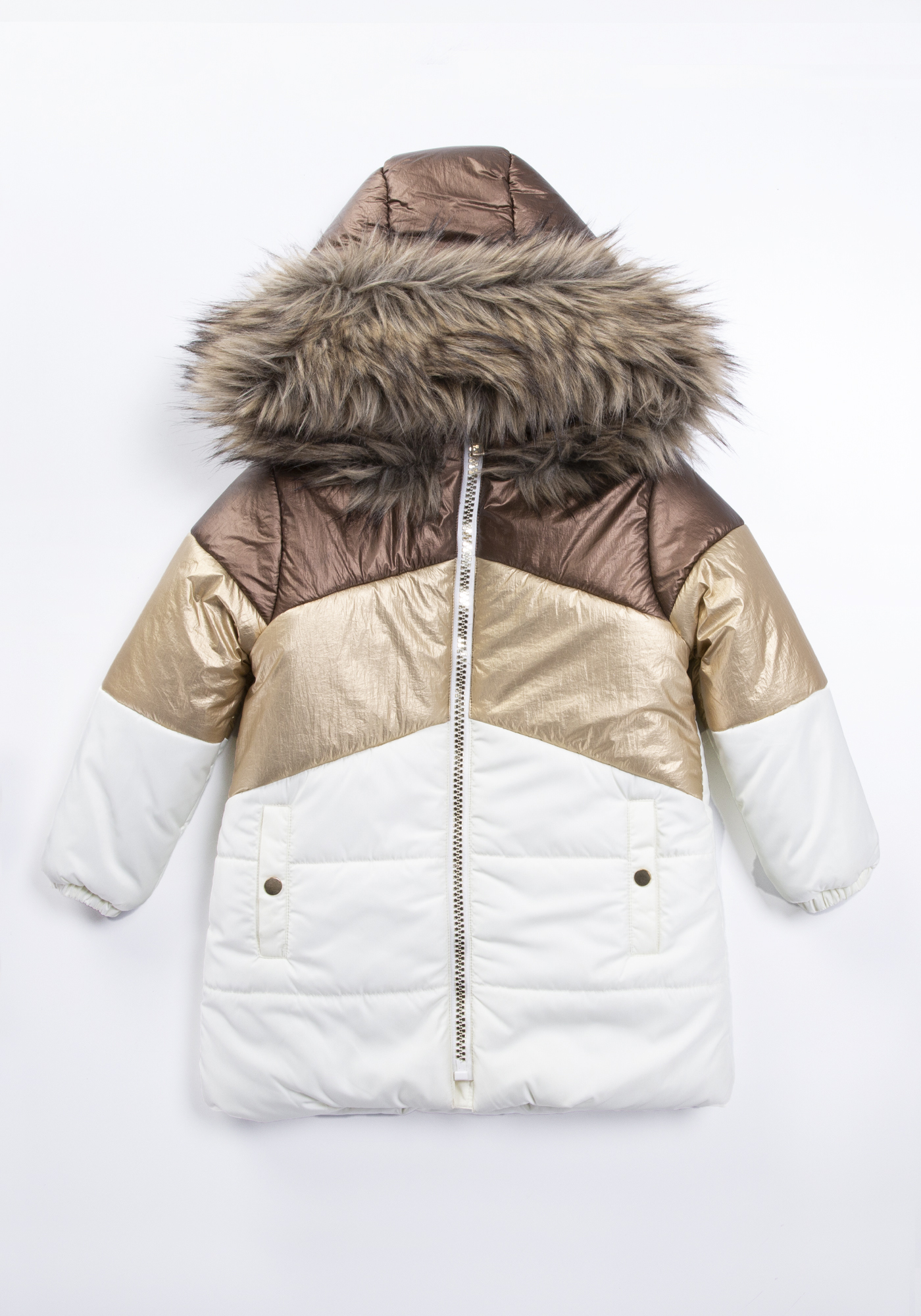 

Куртка детская MDM MIDIMOD GOLD 22474, золотистый, 128, 22474