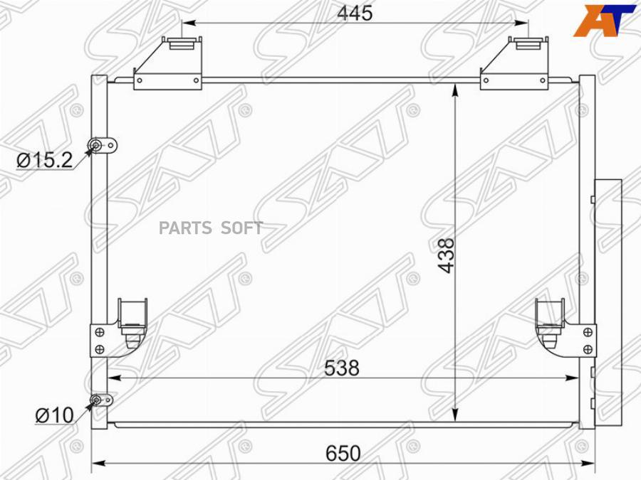 

Радиатор Кондиционера Toyota Hilux 2,5d 05- Sat арт. ST-TY96-394-0