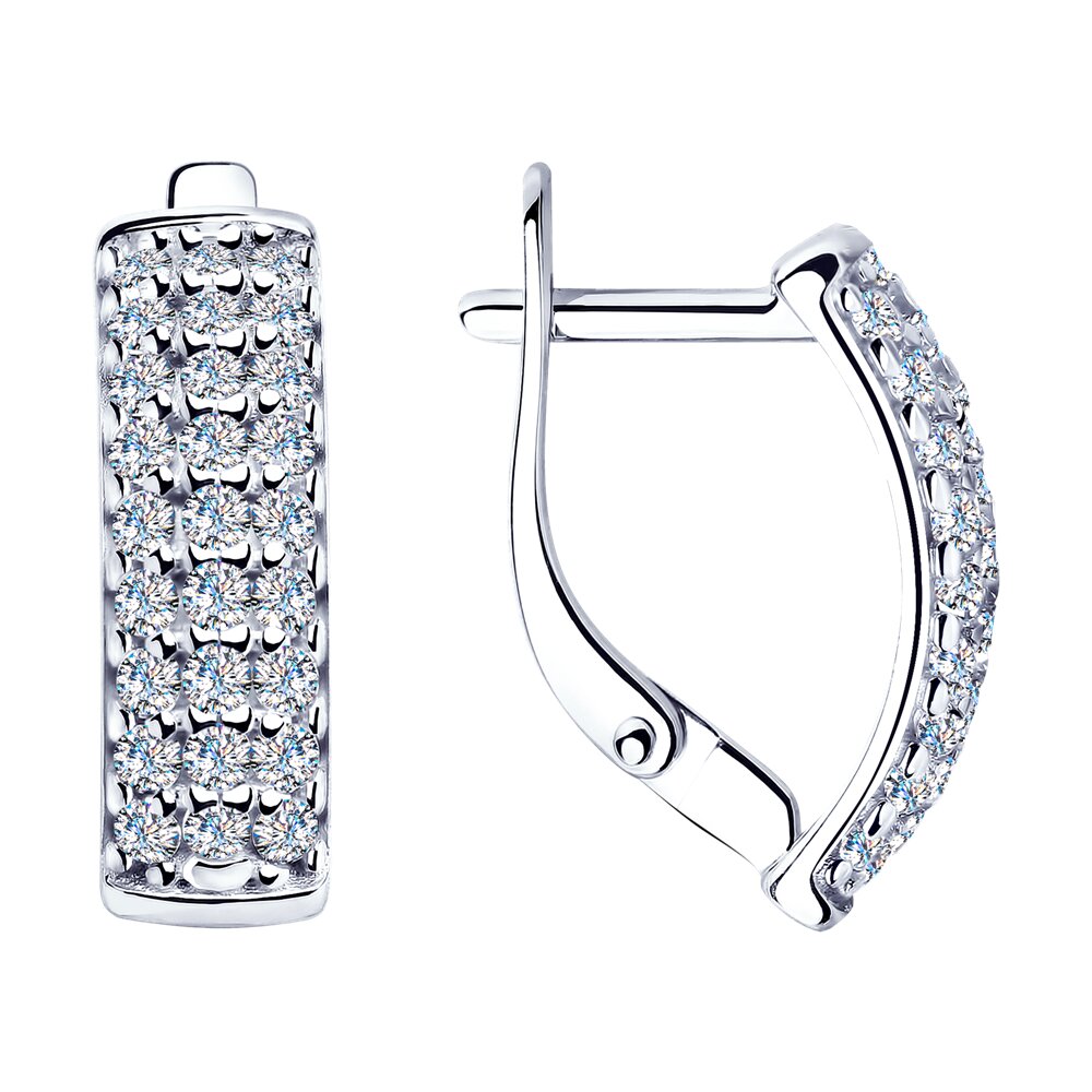 

Серьги из серебра Diamant 94-120-01644-1, фианит, 94-120-01644-1