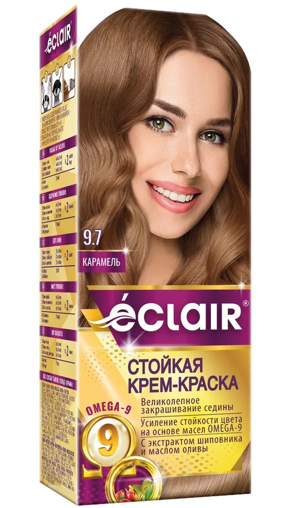 Краска для волос Eclair 9.7 Карамель 150 мл краска для волос eclair 9 7 карамель 150 мл