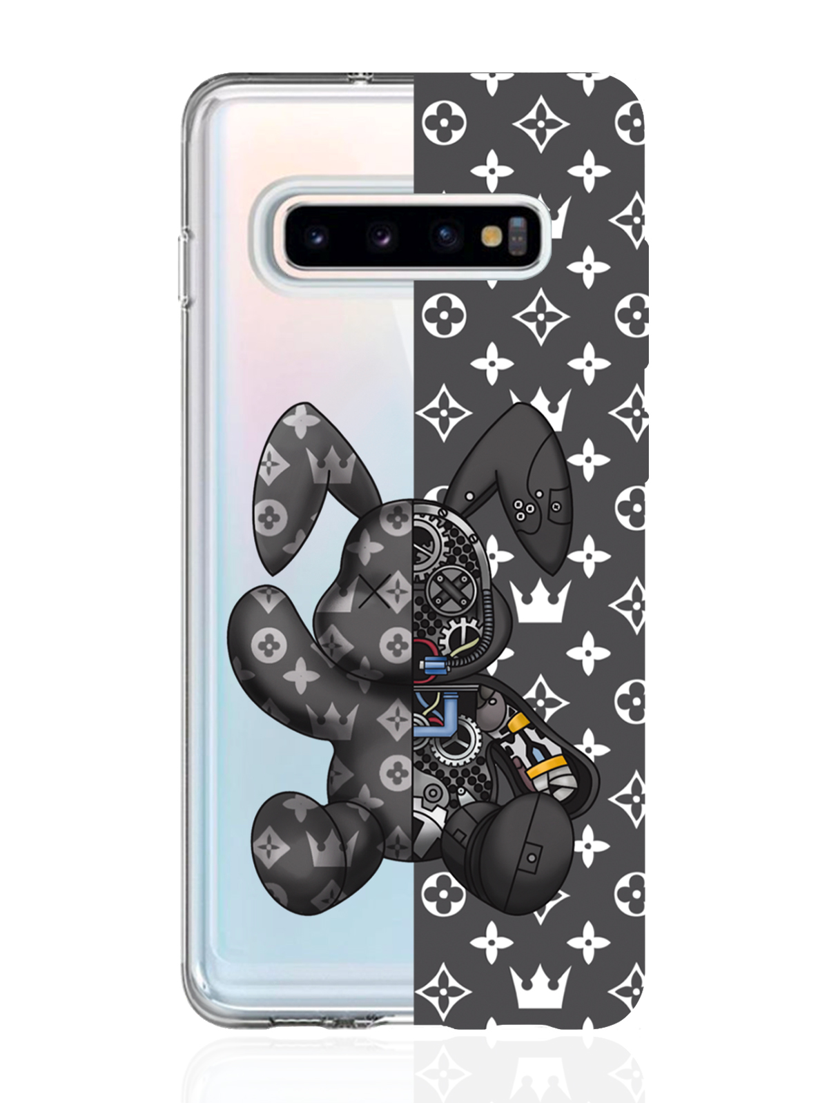 

Чехол MustHaveCase для Samsung Galaxy S10 Bunny Серый прозрачный, Samsung Galaxy S10 Bunny Серый