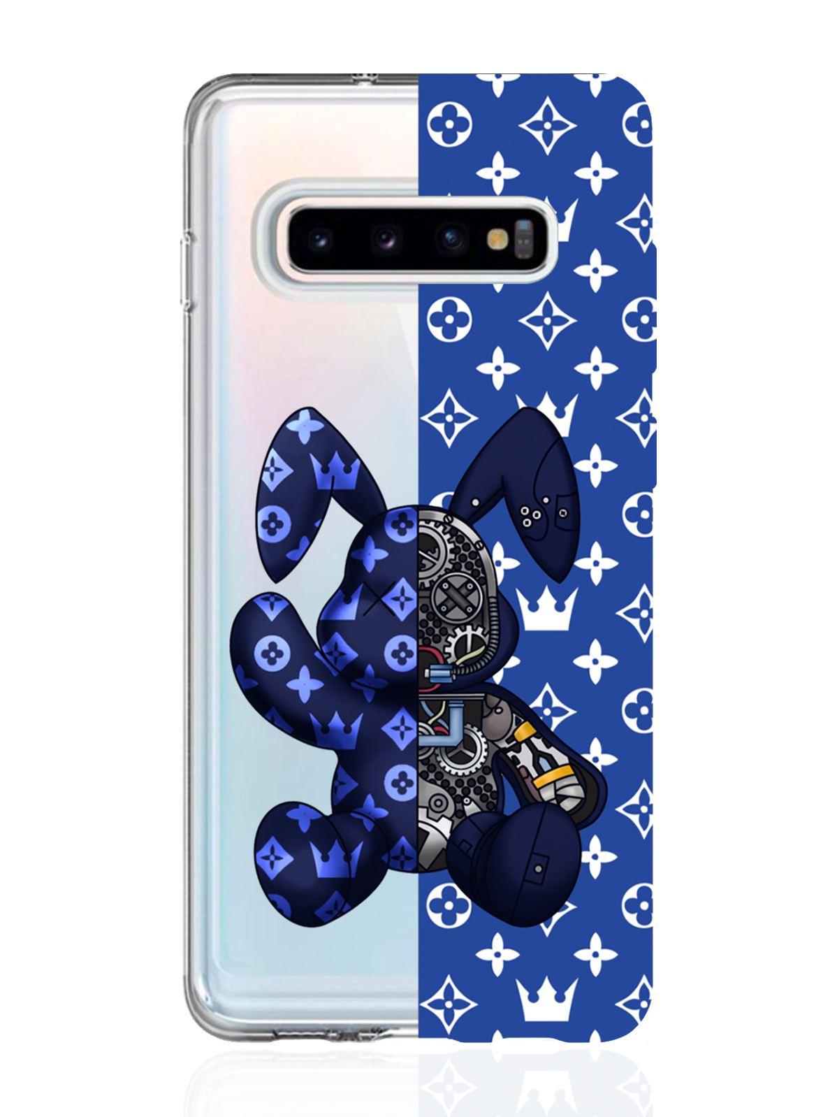 

Чехол MustHaveCase для Samsung Galaxy S10 Bunny Синий прозрачный, Samsung Galaxy S10 Bunny Синий