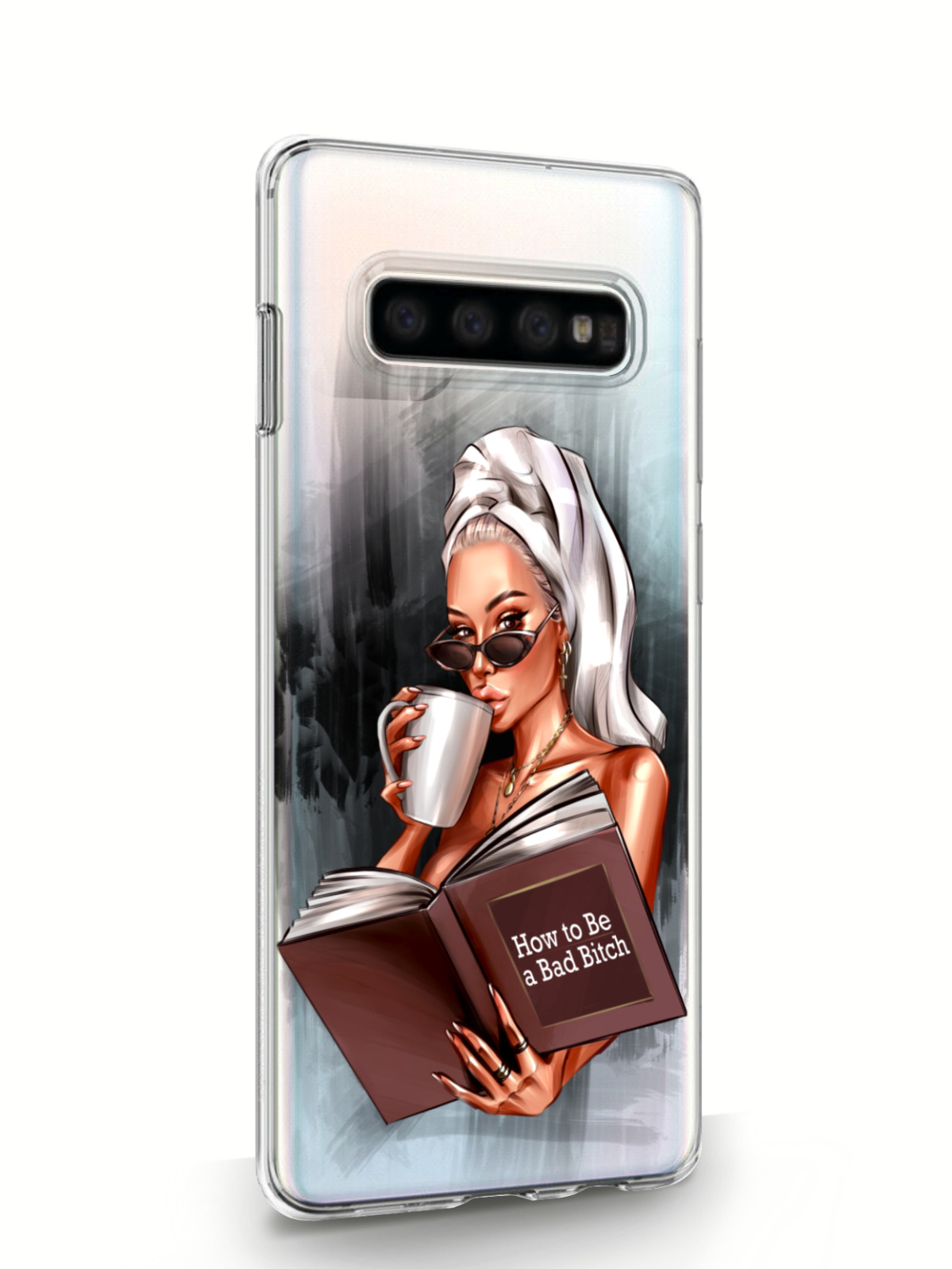 фото Чехол musthavecase для samsung galaxy s10 how to be a bad bitch прозрачный