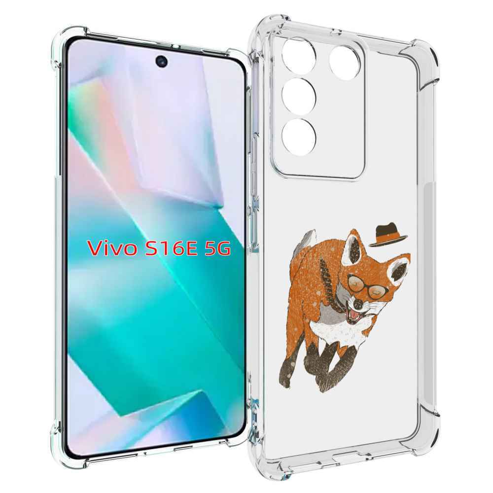 Чехол MyPads шустрый лис для Vivo S16e/V27e противоударный