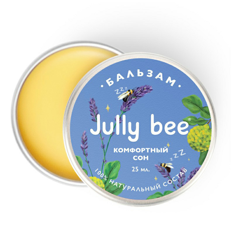 

Бальзам для лица Jully Bee Комфортный сон с эфирным маслом лаванды и мяты 25 мл