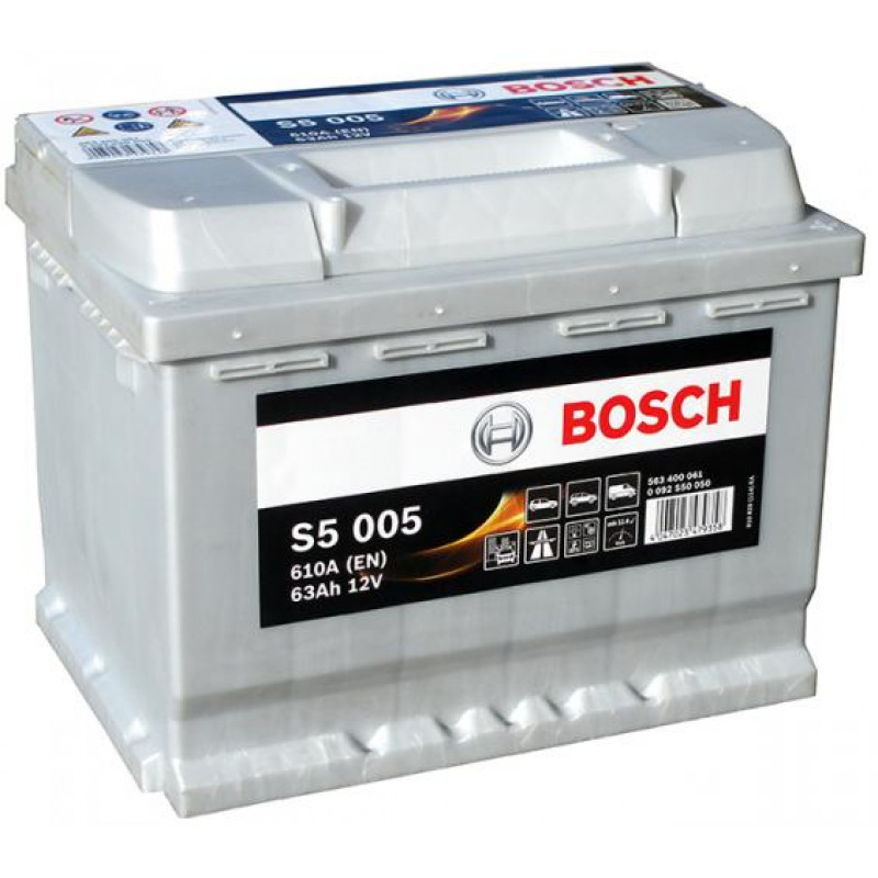 фото Аккумулятор автомобильный bosch s5 silver plus 0 092 s50 050 63 ач