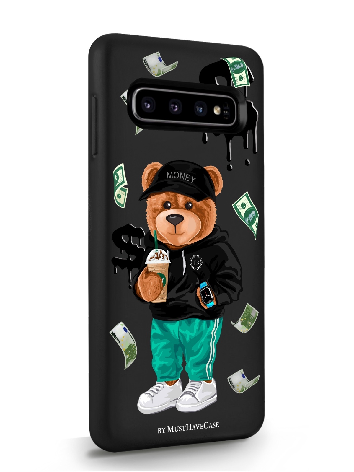 фото Чехол musthavecase для samsung galaxy s10 мишка тони черный