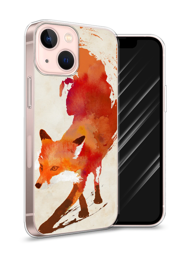 

Чехол Awog на Apple iPhone 13 mini / Айфон 13 mini "Лиса", Разноцветный, 14150-10