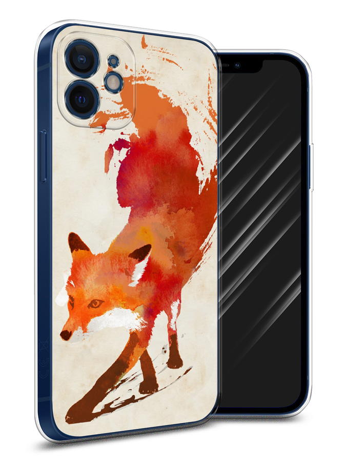

Чехол Awog на Apple iPhone 12 mini / Айфон 12 mini "Лиса", Разноцветный, 12650-10