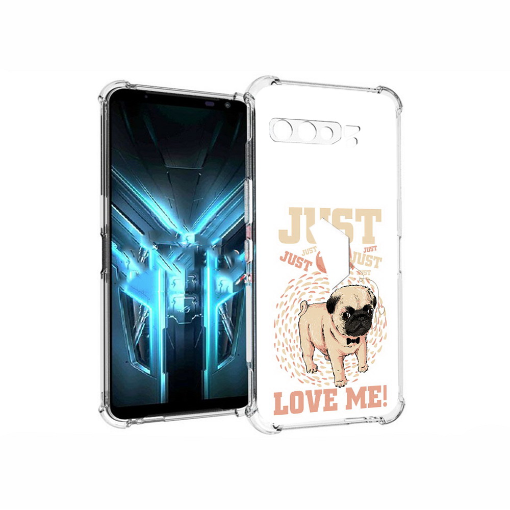 

Чехол MyPads Tocco для Asus ROG Phone 3 Люби меня, Прозрачный, Tocco