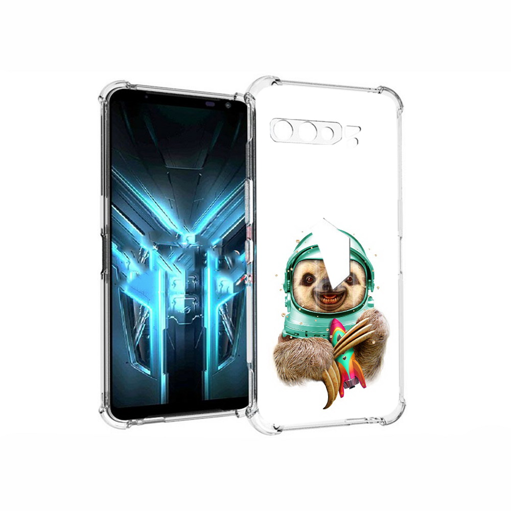 

Чехол MyPads Tocco для Asus ROG Phone 3 Ленивец астронавт, Прозрачный, Tocco