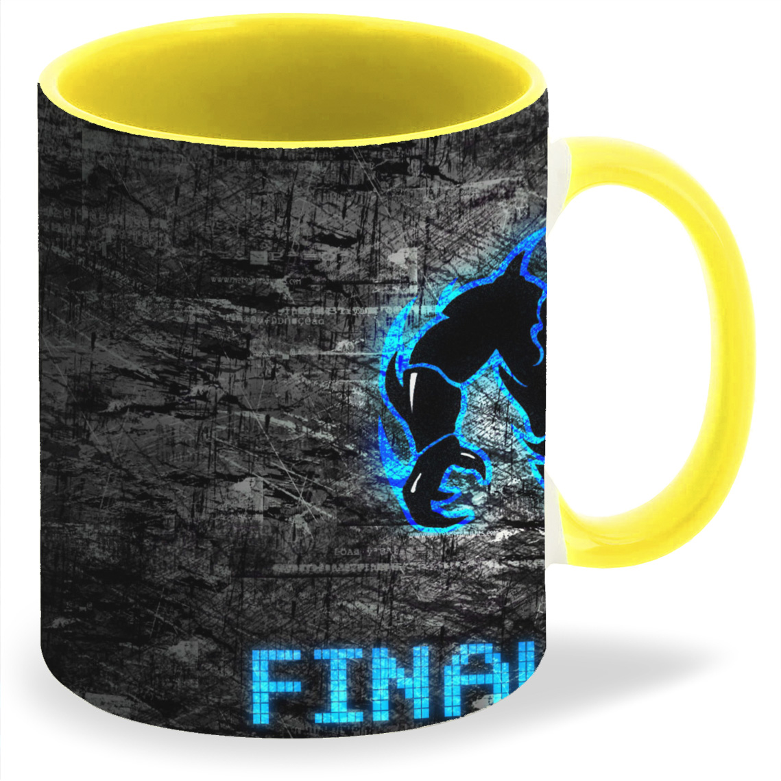 фото Кружка coolpodarok finalboos логотип серый фон