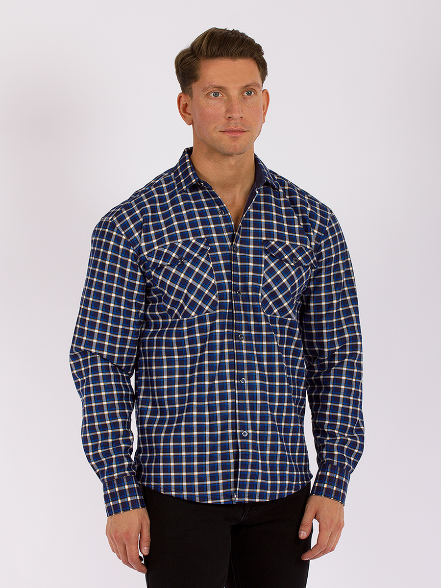 Рубашка мужская PALMARY LEADING GD57001003 синяя 10XL