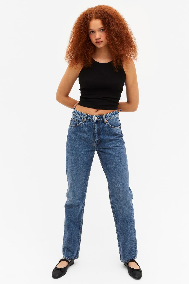 

Джинсы женские Monki 1139015001 синие 24/32 (доставка из-за рубежа), Синий, 1139015001