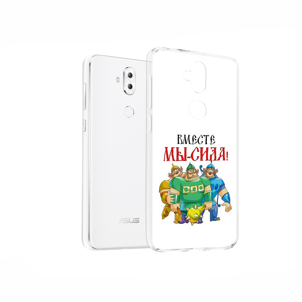 

Чехол MyPads Tocco для Asus ZenFone 5 Lite (ZC600KL) 23 февраля богатыри, Прозрачный, Tocco
