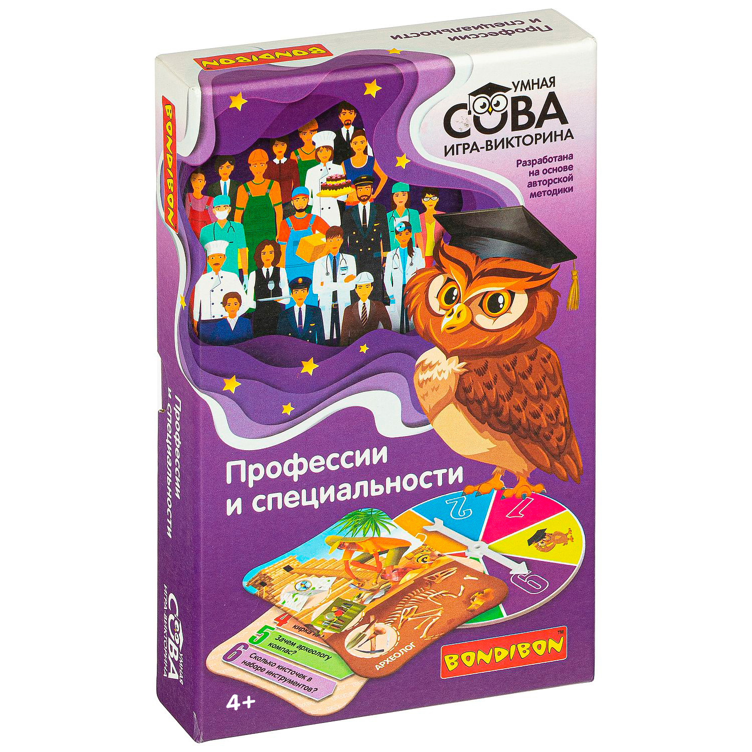 

Настольная игра-викторина Bondibon Умная Сова Профессии и специальности