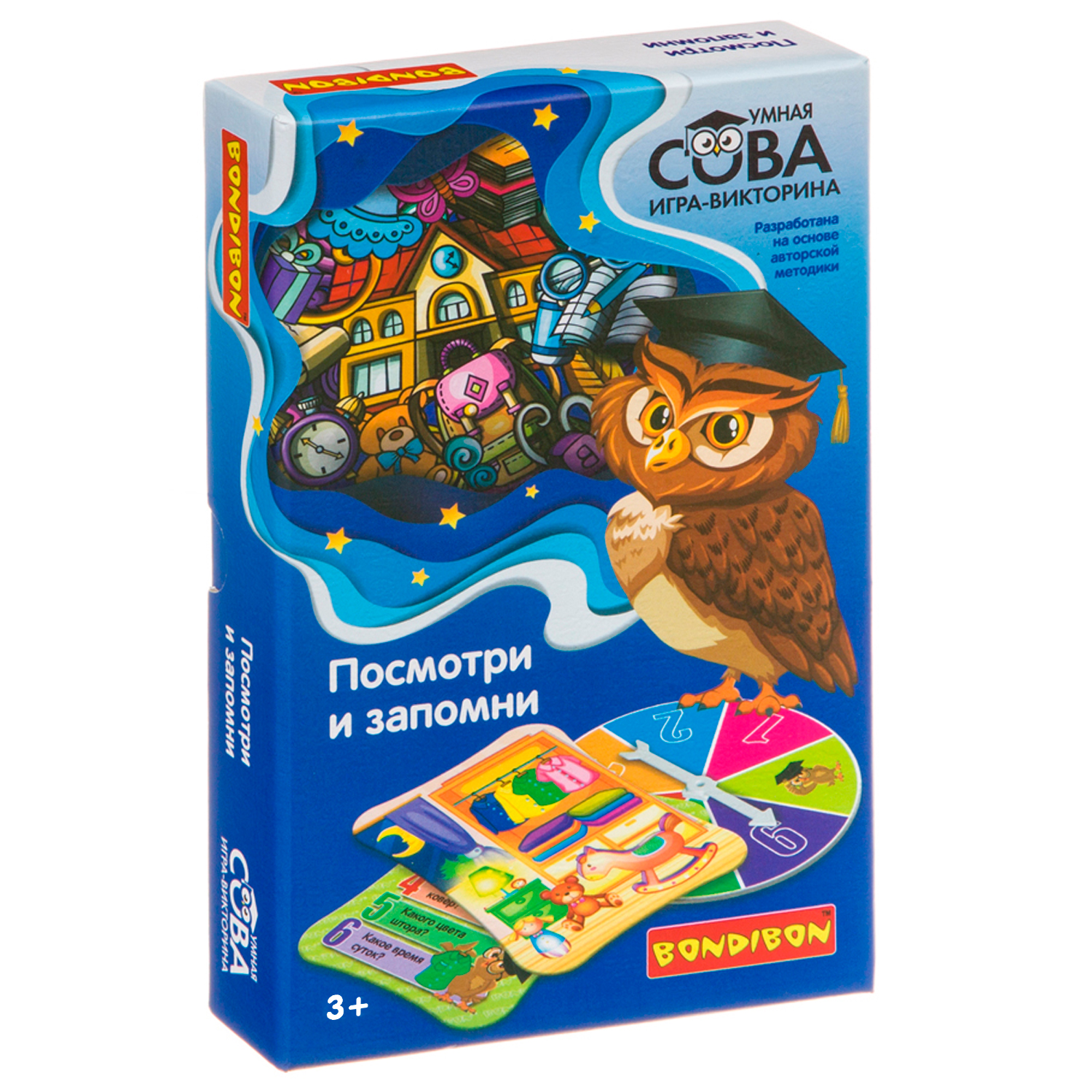 

Настольная игра-викторина Bondibon Умная Сова Посмотри и запомни