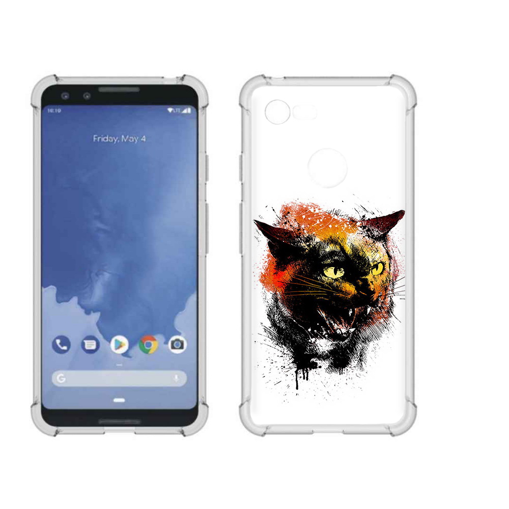

Чехол MyPads Tocco для Google Pixel 3 сиамский кот, Прозрачный, Tocco