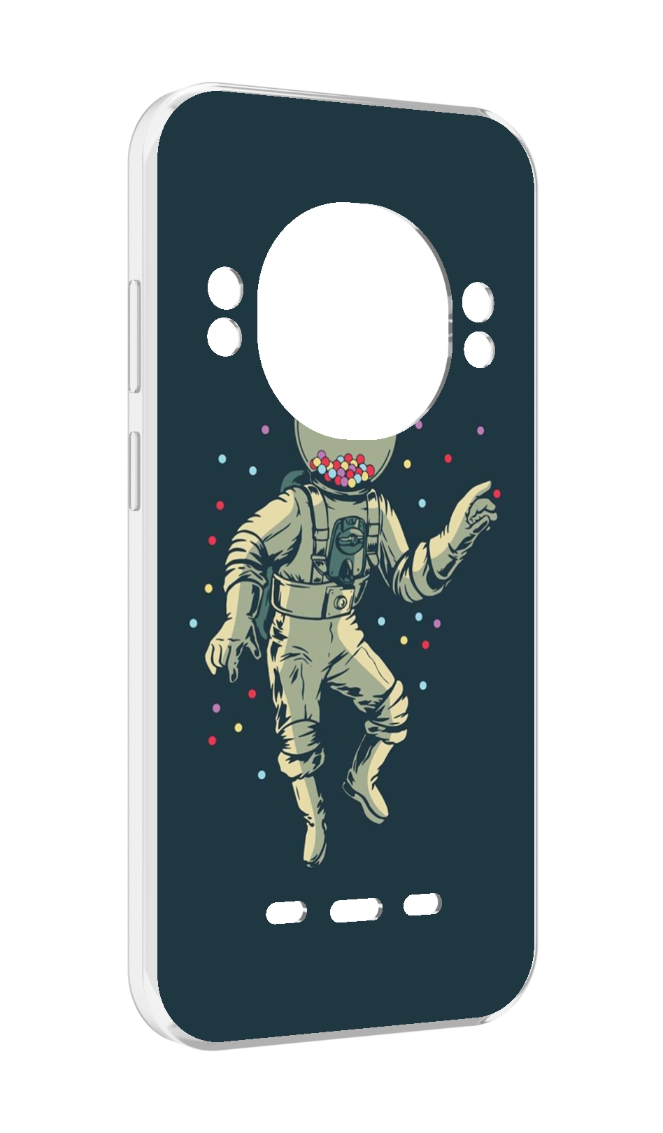 

Чехол Mypads Космонавт для Ulefone Power Armor 16 Pro, Прозрачный, Tocco