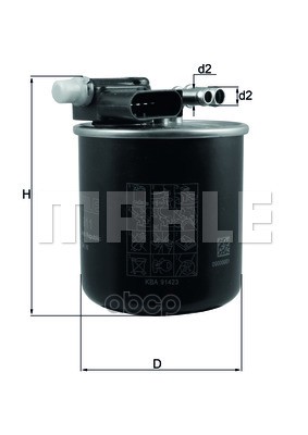 

Фильтр топливный Mahle/Knecht kl911