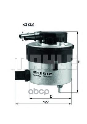 

Фильтр топливный Mahle/Knecht kl569