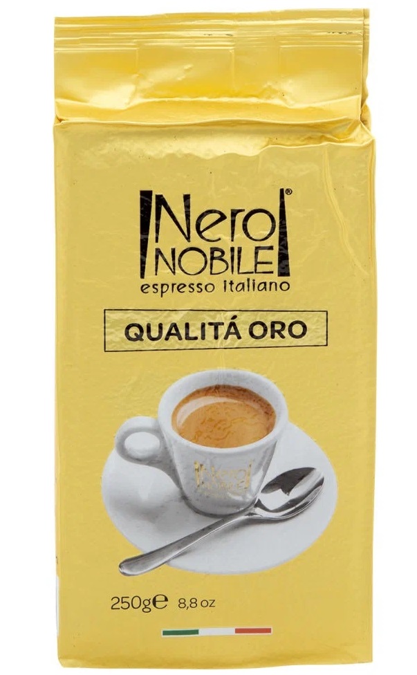 Кофе натуральный Neronobile Qualita oro Ground, зерновой, 250 г