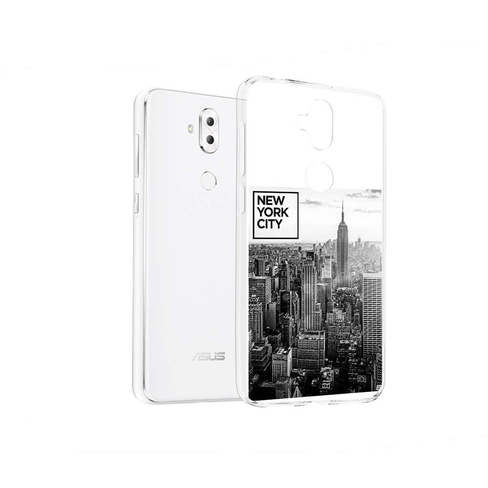 

Чехол MyPads Tocco для Asus ZenFone 5 Lite (ZC600KL) черно белый ньюерк, Прозрачный, Tocco