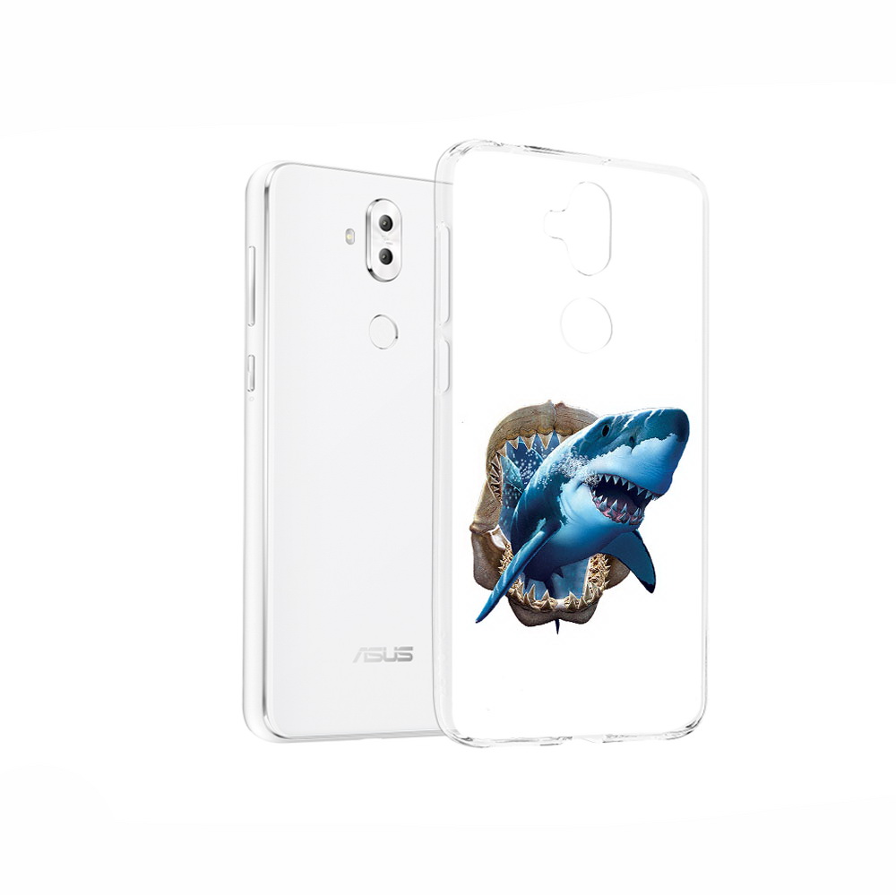 

Чехол MyPads Tocco для Asus ZenFone 5 Lite (ZC600KL) челюсти, Прозрачный, Tocco