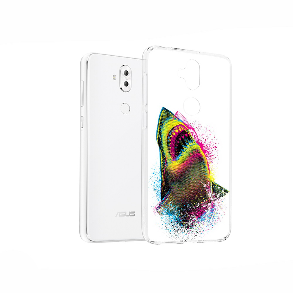 

Чехол MyPads Tocco для Asus ZenFone 5 Lite (ZC600KL) челюсти-2, Прозрачный, Tocco