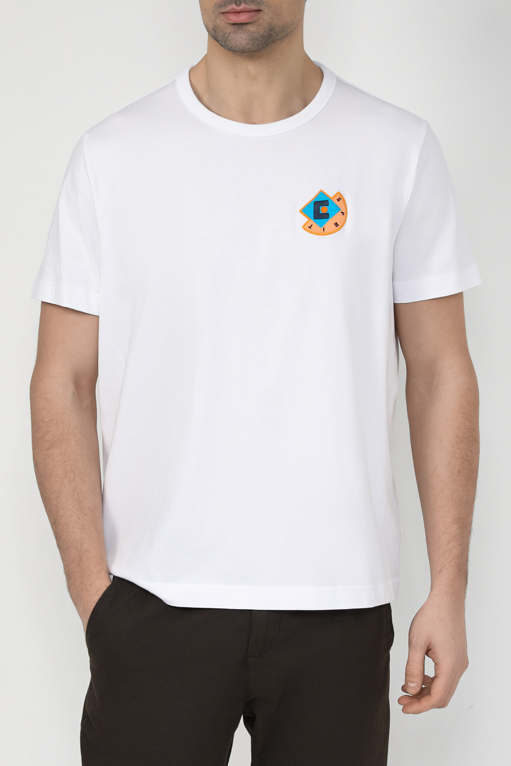 

Футболка мужская Esprit Casual 103EE2K313 белая XL, Белый, 103EE2K313