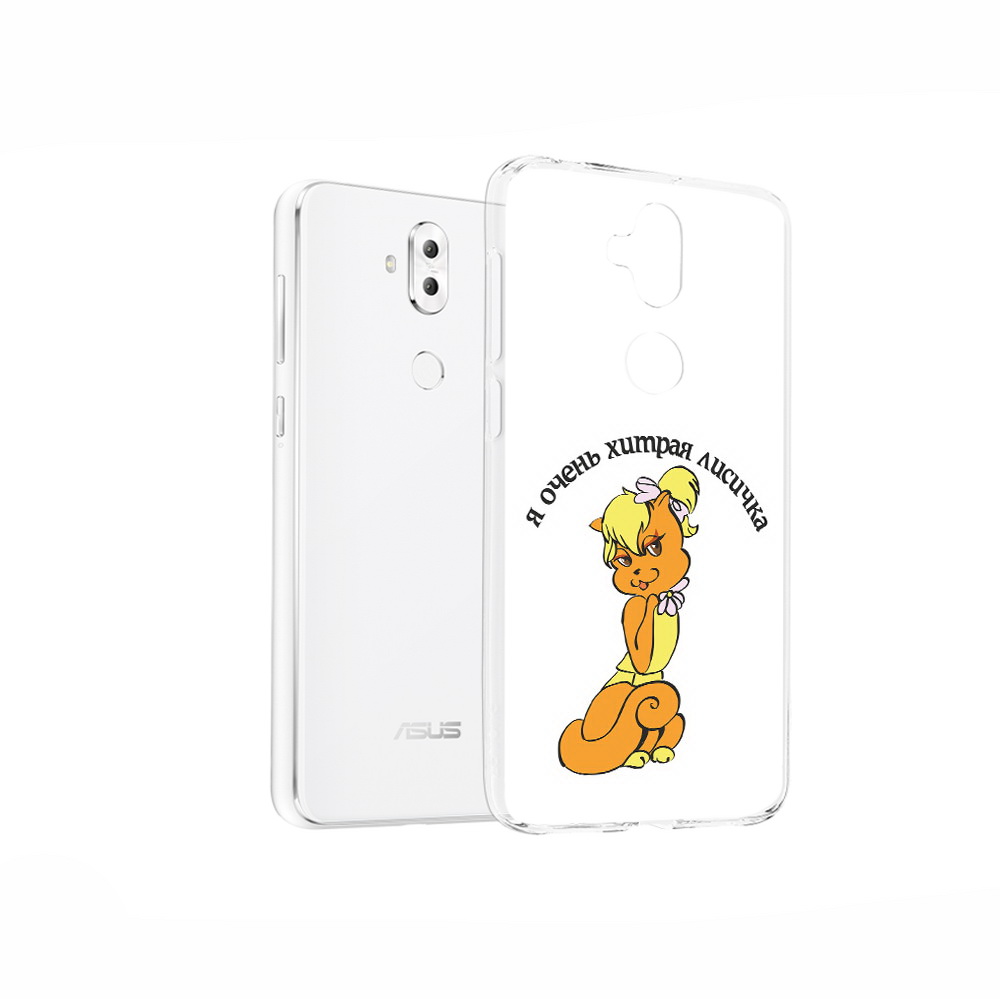 

Чехол MyPads Tocco для Asus ZenFone 5 Lite (ZC600KL) хитрая лиса, Прозрачный, Tocco