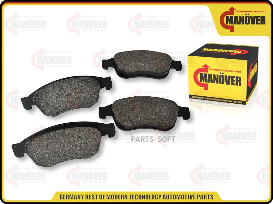 MANOVER Колодки тормозные передние комплект 4 шт. RENAULT Duster, Megane, Fluence, Captur,