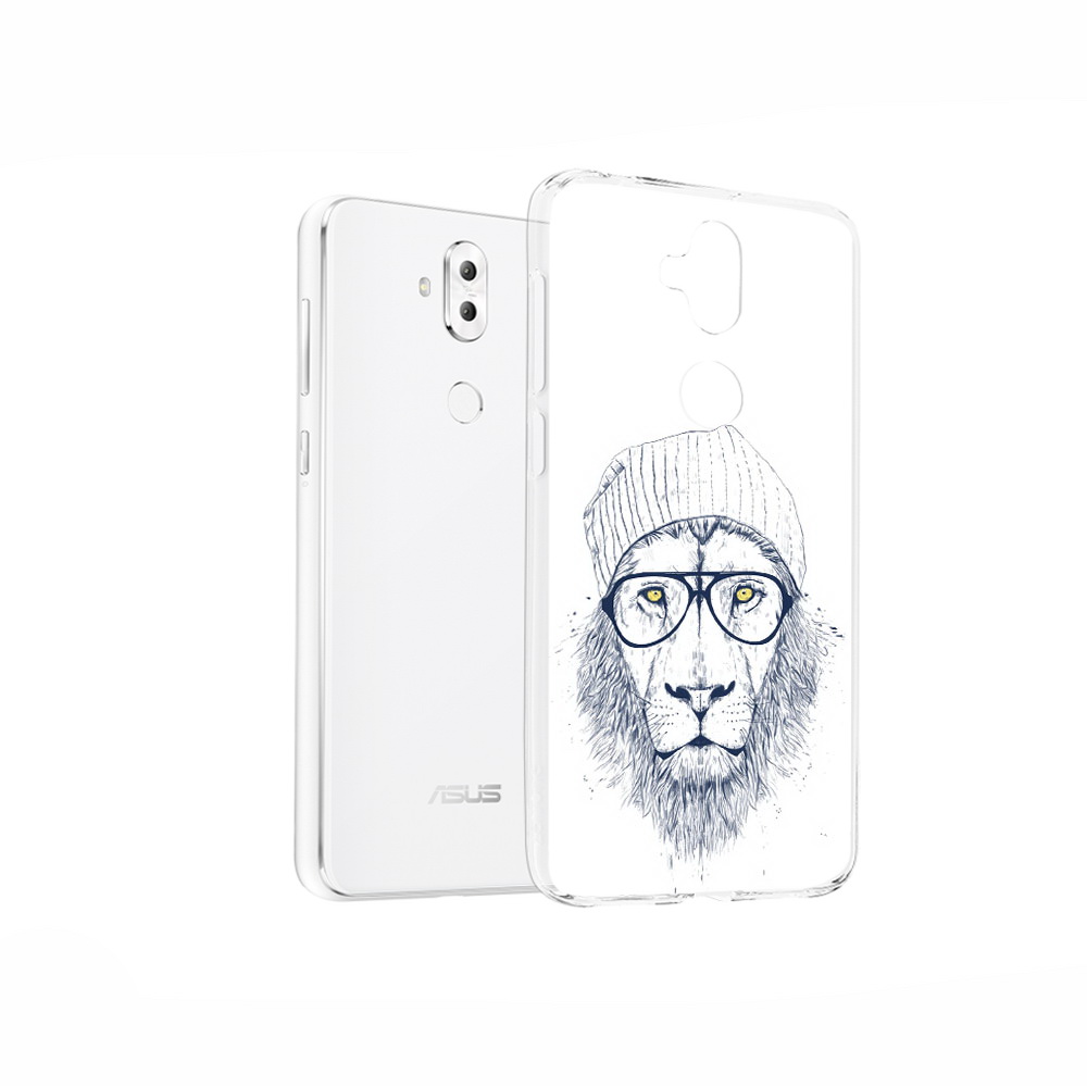 

Чехол MyPads Tocco для Asus ZenFone 5 Lite (ZC600KL) хиппи лев, Прозрачный, Tocco