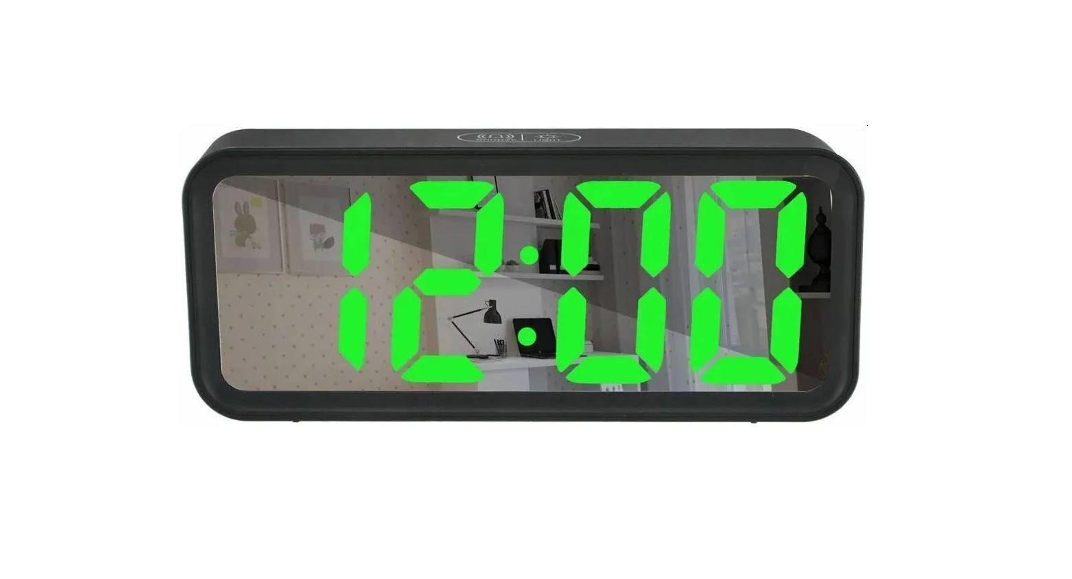

Часы настольные зеркальные LED MIRROR DT-6508/Green, DT-6508