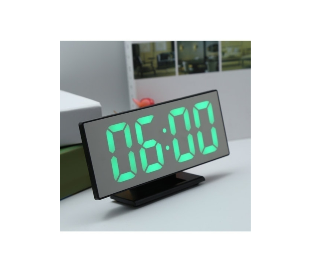 

Часы настольные зеркальные LED MIRROR DS-3618L/4 Green, MIRROR DS-3618L/4