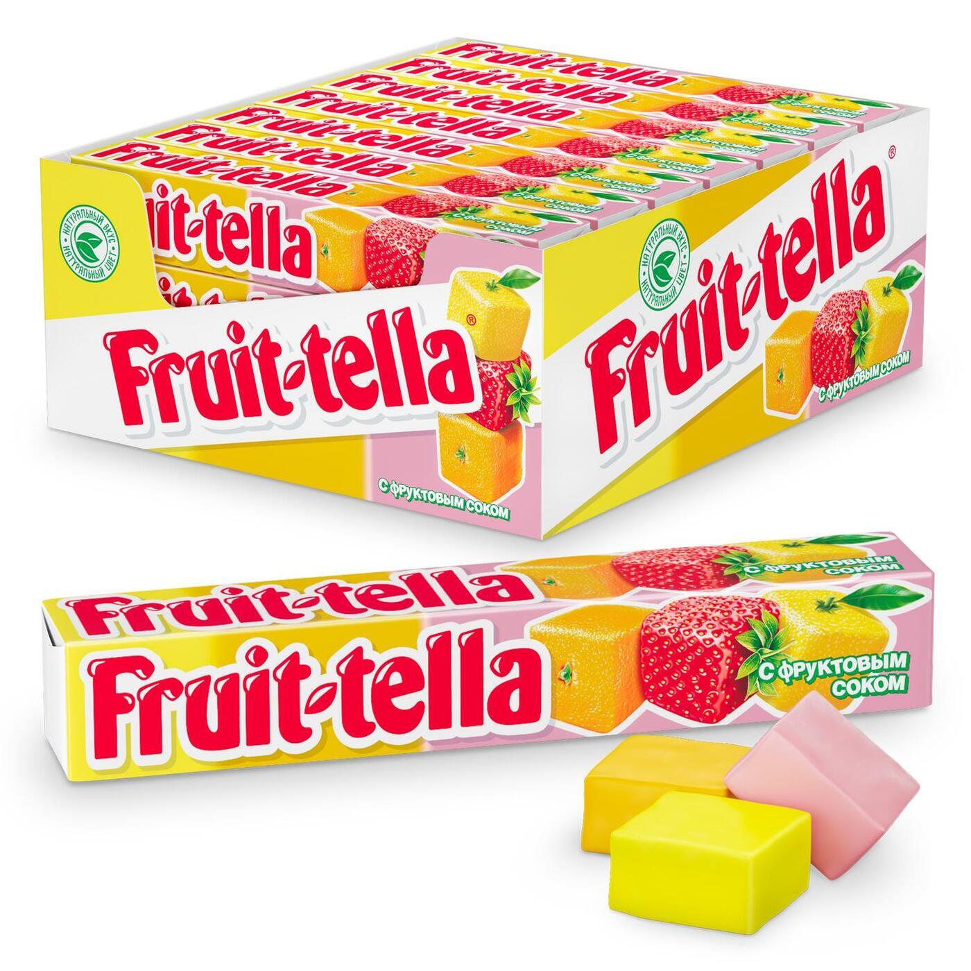 фото Конфеты fruittella жевательные, ассорти, 41 г fruit-tella