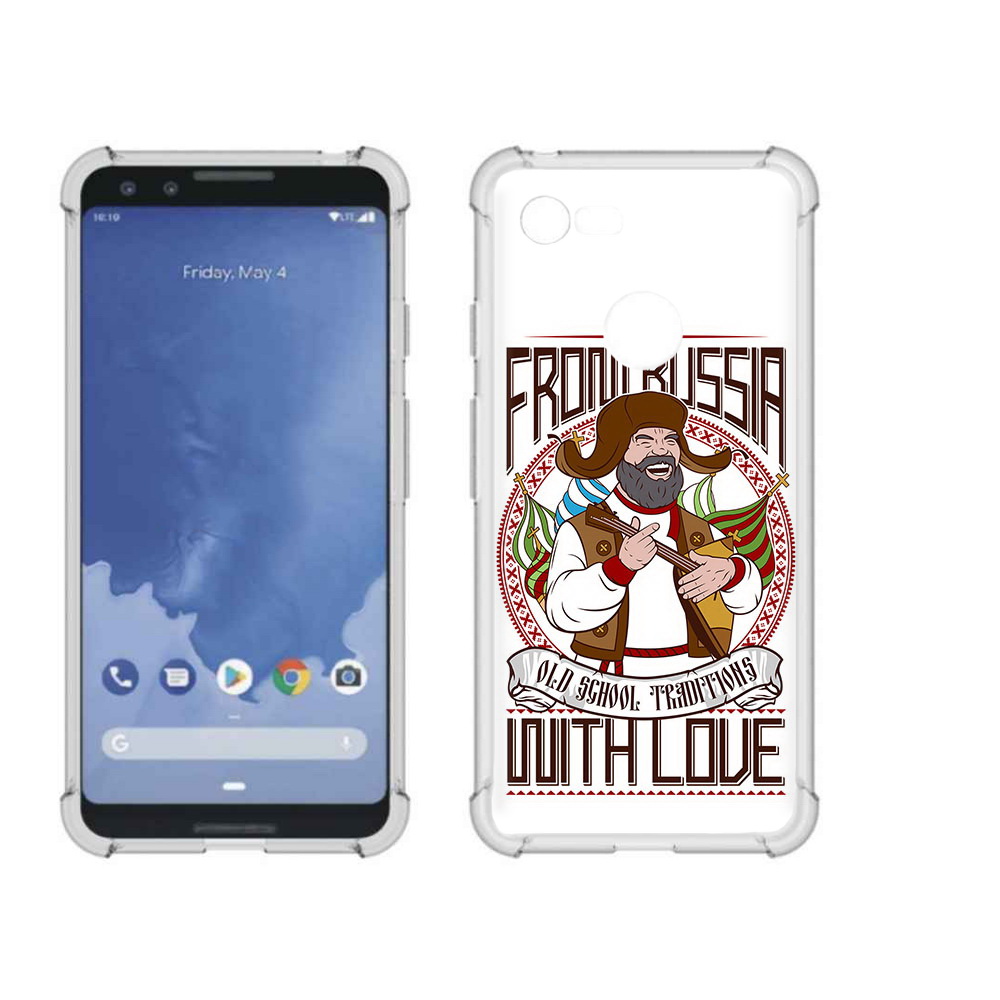 

Чехол MyPads Tocco для Google Pixel 3 русский мужчина, Прозрачный, Tocco